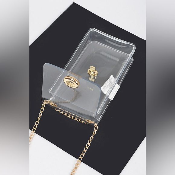 7P. PVC Transparent Cross Body Bag - Picture 5 of 7